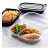 Envase negro PP tapa separada 1250 ml/42 oz.