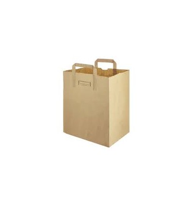 BOLSA PAPEL KRAFT ASA PLANA 30X18X43