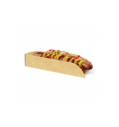 Pala hot dog kraft automontable 175x50x34 mm