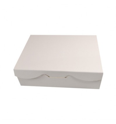 Caja pastelería blanca 185x135x53 mm