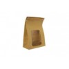 Bolsa Americana Kraft con ventana 156x72x190mm