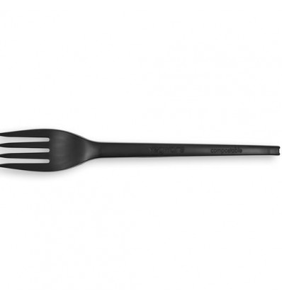 Tenedor negro de CPLA de 6.5 in (16.5cm)