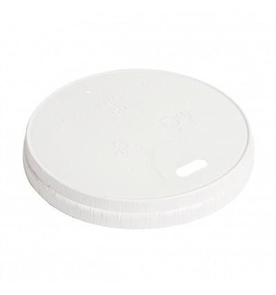 TAPA CARTON BLANCO PARA VASO BOCA 80 MM